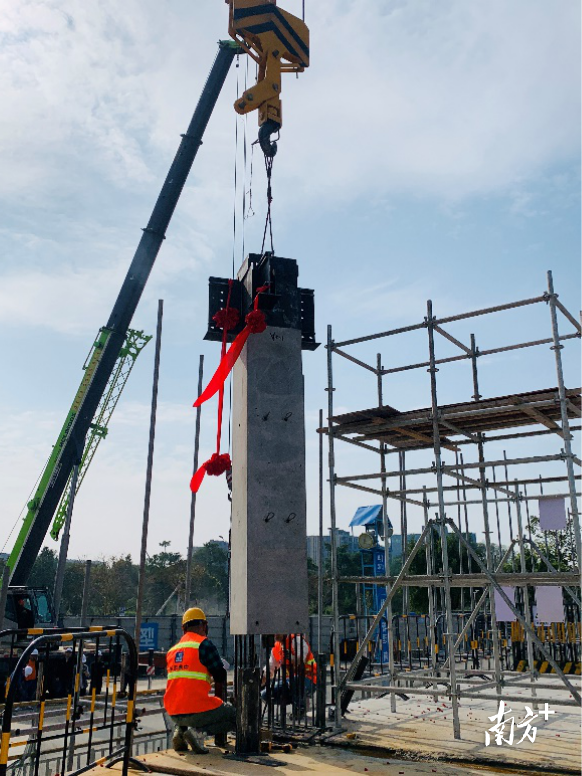 预制构件3145件建筑总装配率达66这一装配式建筑首吊完成