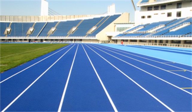 为什么现在奥运会中的跑道是蓝色的