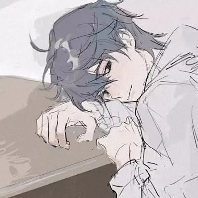 忧郁的男生头像_腾讯新闻