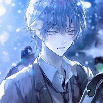 忧郁的男生头像