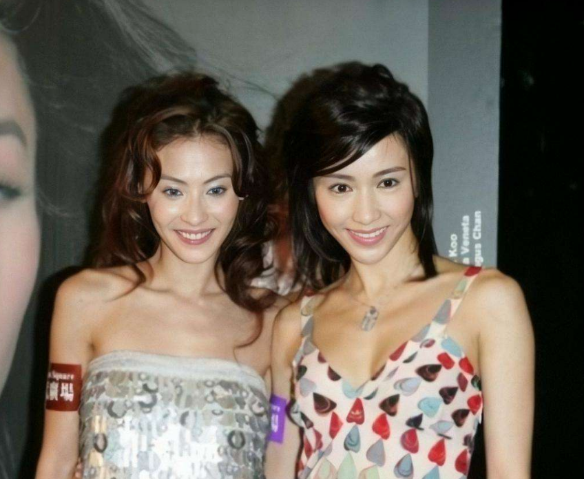 黎姿与张柏芝同框两大美人互相欣赏相差9岁颜值气质不相上下