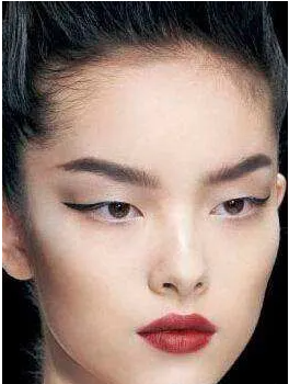 中国人是丹凤眼而不是咪咪眼,不是一回事儿!丹凤眼这样的.