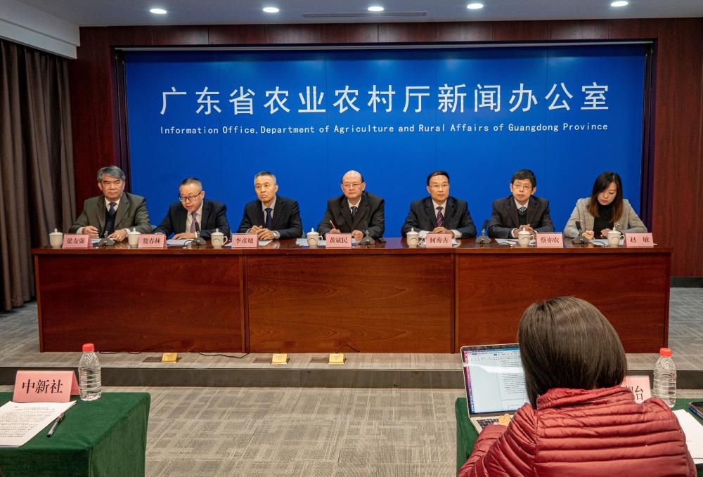 广东省农业农村厅副厅长黄斌民公布上述消息并表示,目前,2021年广东