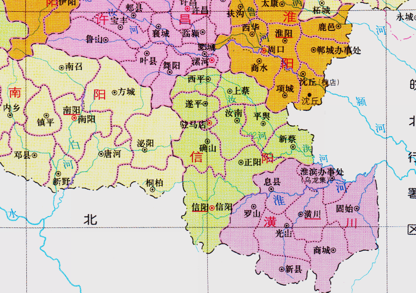 河南省的区划变动17个地级市之一信阳市为何有10个区县