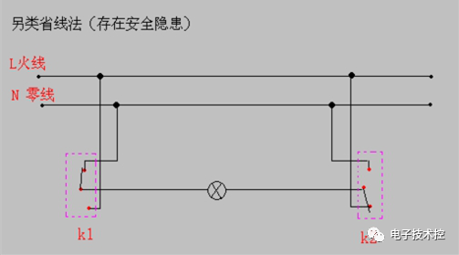 三種雙聯開關接線實物圖電工佬覺得第3種不好