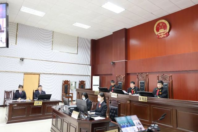 宁明县人民法院院长杨德清担任审判长主持庭审,宁明县人民检察院检察