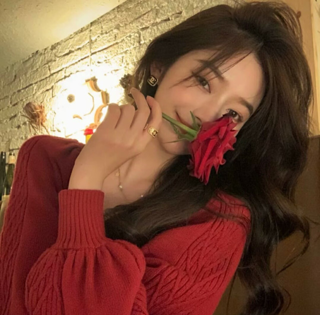 适合新年发的红色系女头