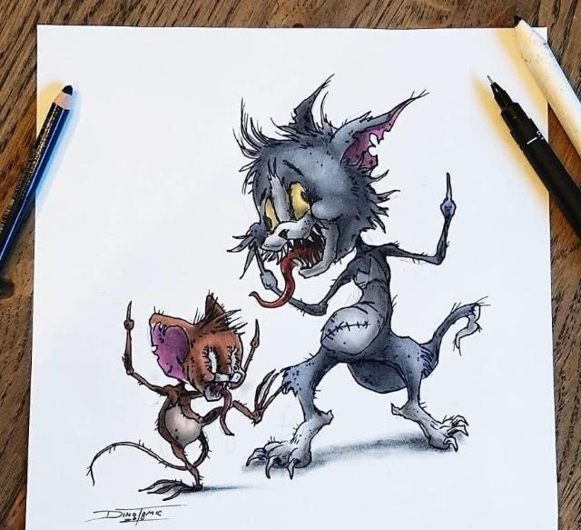 给大家带来了很多欢乐,当米老鼠和唐老鸭变成僵尸骷髅,唐老鸭看起来还