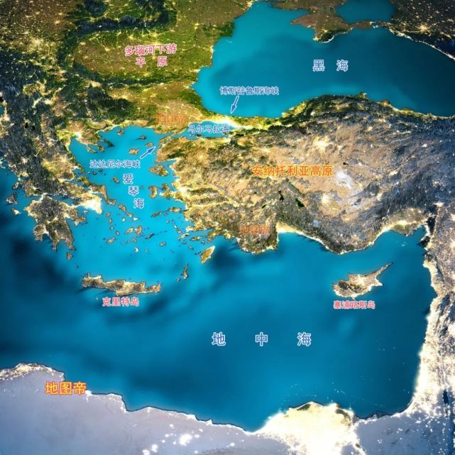 黑海的位置图片