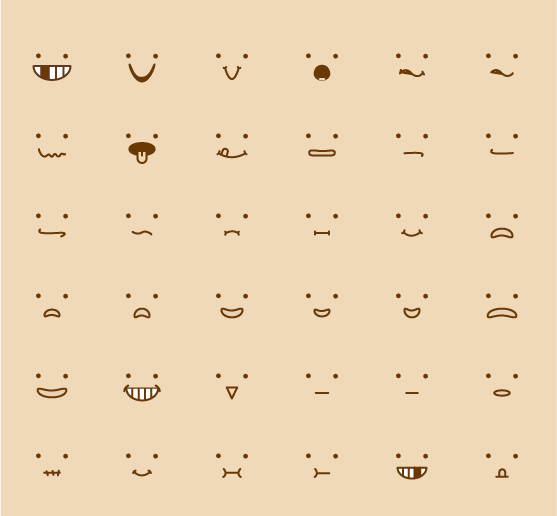 100个懒人简笔画基础表情包