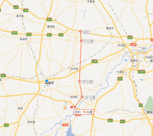 山东省德郓高速路线图图片