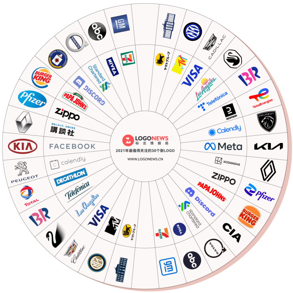 独家盘点2021年全球最值得关注的30个新logo