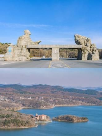 地为棋盘山为棋沈阳棋盘山景观大门真优秀