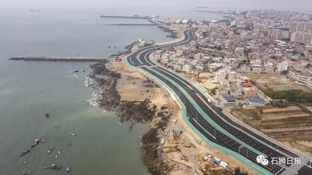 石狮这一段主路建成了擦亮滨海旅游名片