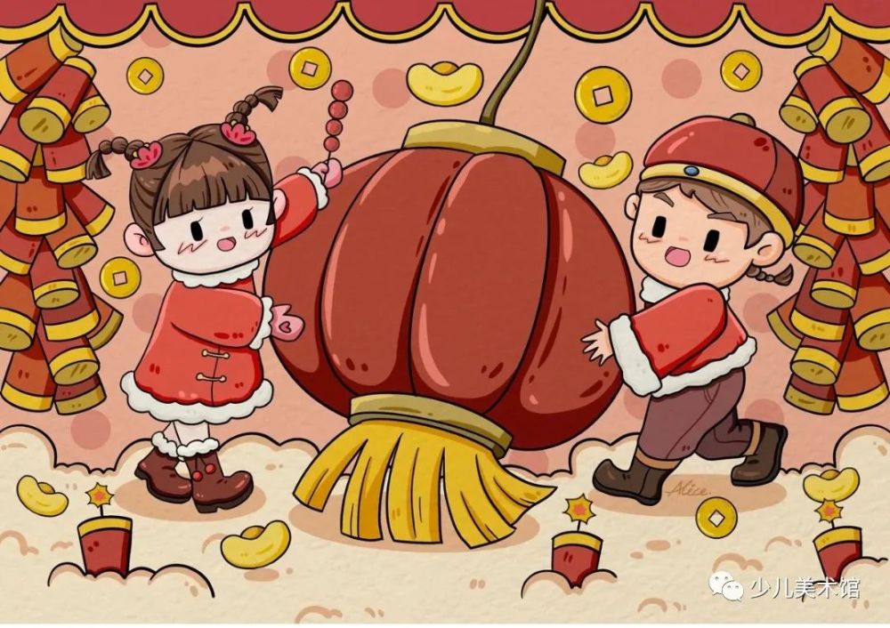 环创参考2022虎年主题年味儿童画环创虎年大吉赶快收藏起来吧