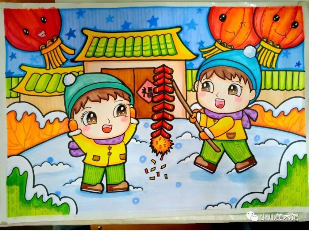 素材分享|2022虎年主题年味儿童画 环创,赶快收藏起来吧!_腾讯新闻