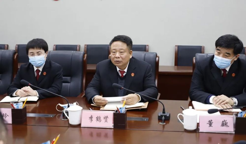 南开区委常委政法委书记胡学春到南开法院调研指导工作