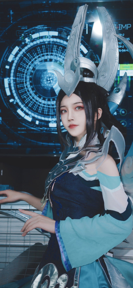 王者荣耀女娲朔望之晖cos汝之造物主