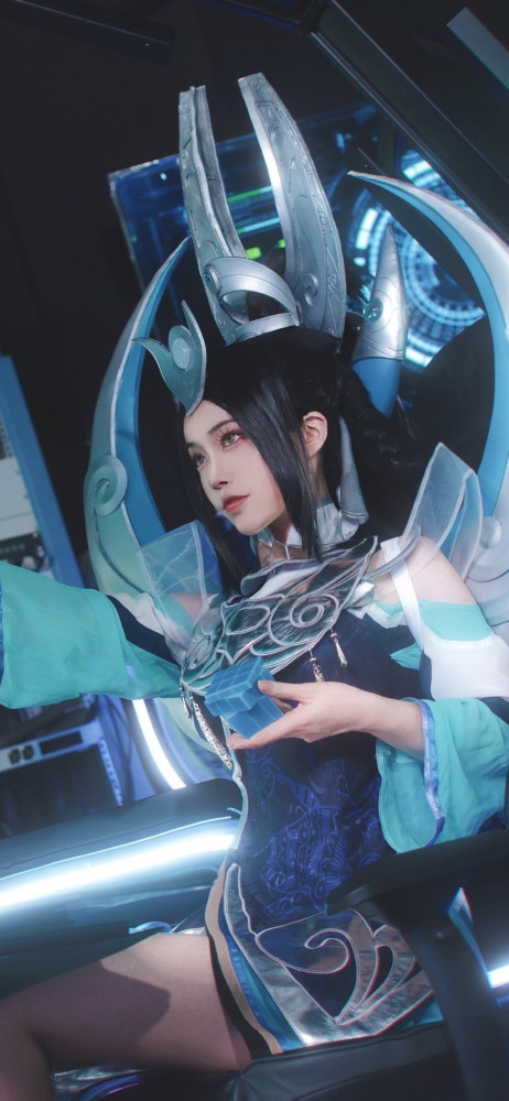 王者荣耀女娲朔望之晖cos汝之造物主