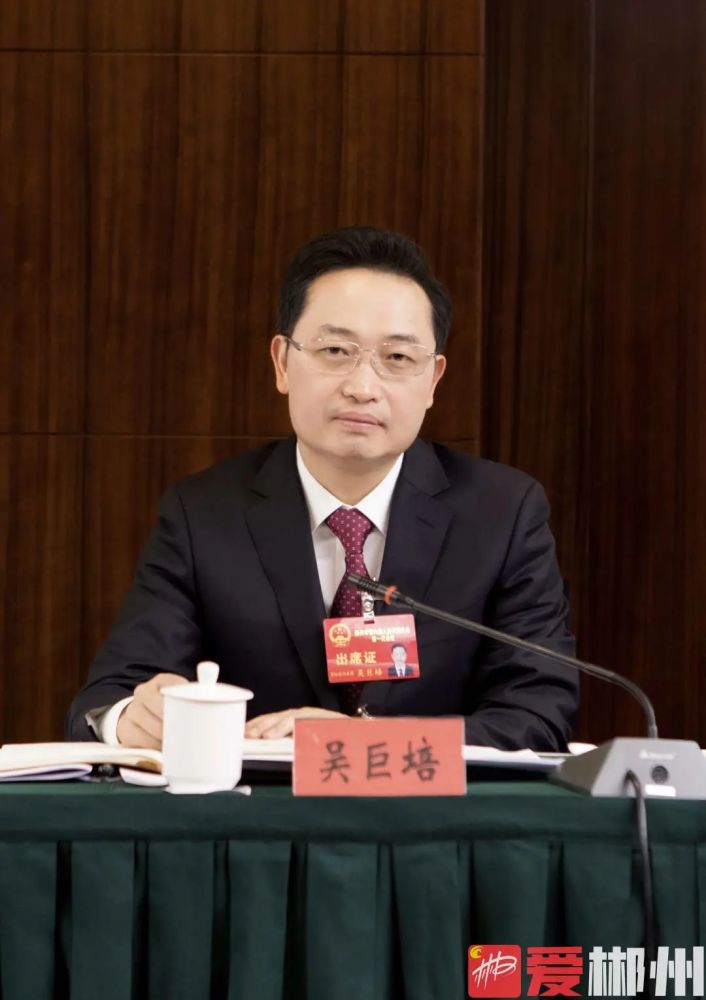 吴巨培参加苏仙桂阳代表团审议加快推动郴资桂一体化为建设社会主义