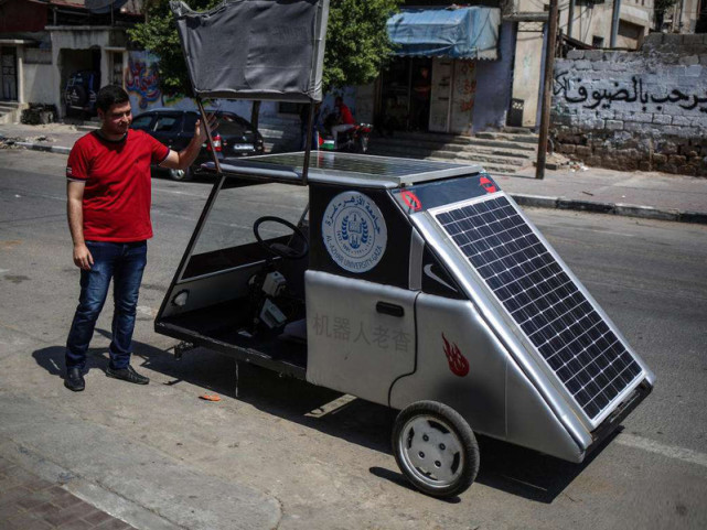 太陽能汽車的可行性 新能源太陽能板充電轎車 光伏板純電動四輪車