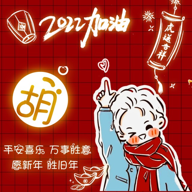 自制2022新年姓氏頭像