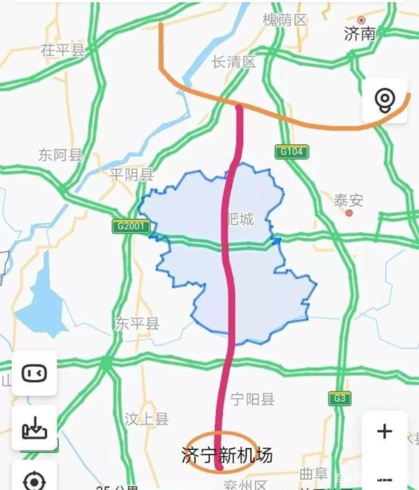 山东枣菏高速路线图图片