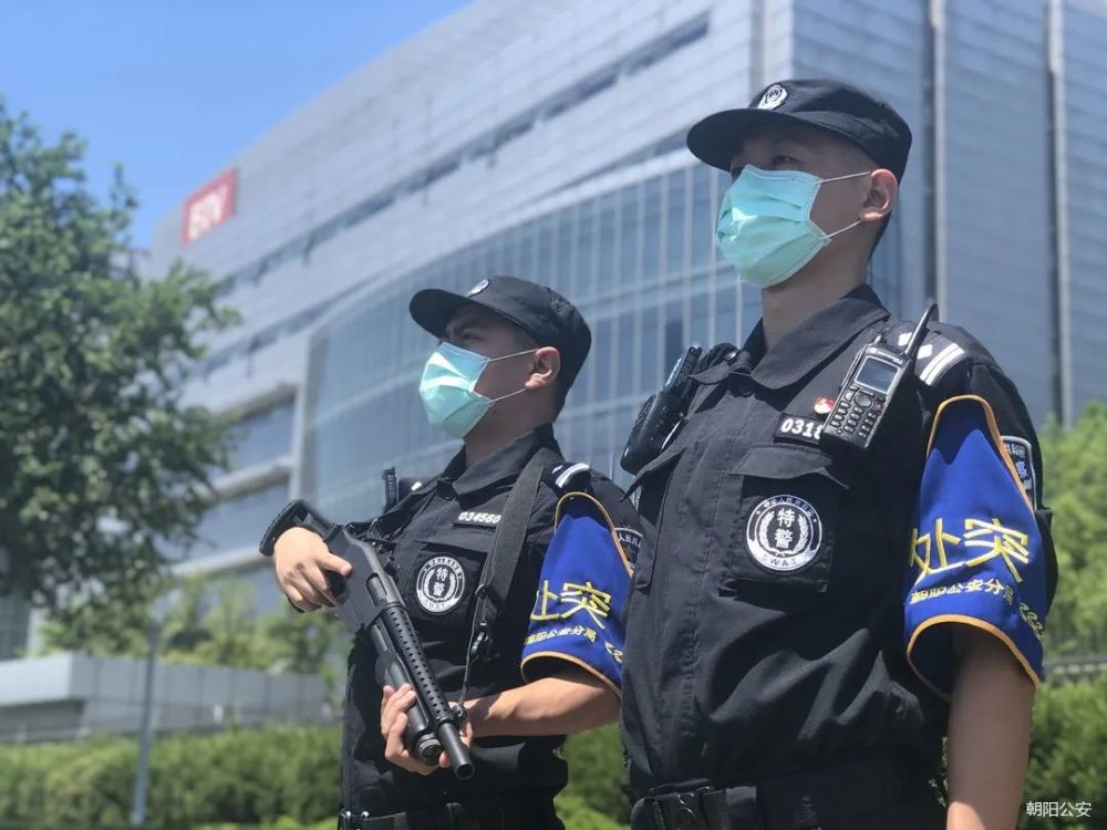 迎接新年朝阳公安举行元旦升旗仪式