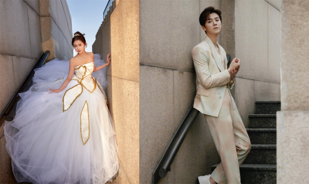 新年第一颗糖鹿晗关晓彤同款婚纱照网友我把民政局搬来