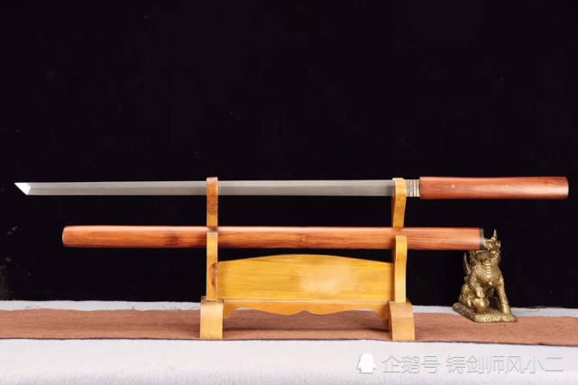 26寸正宗缅甸红酸枝素装大v刃折叠锻打花纹钢唐刀