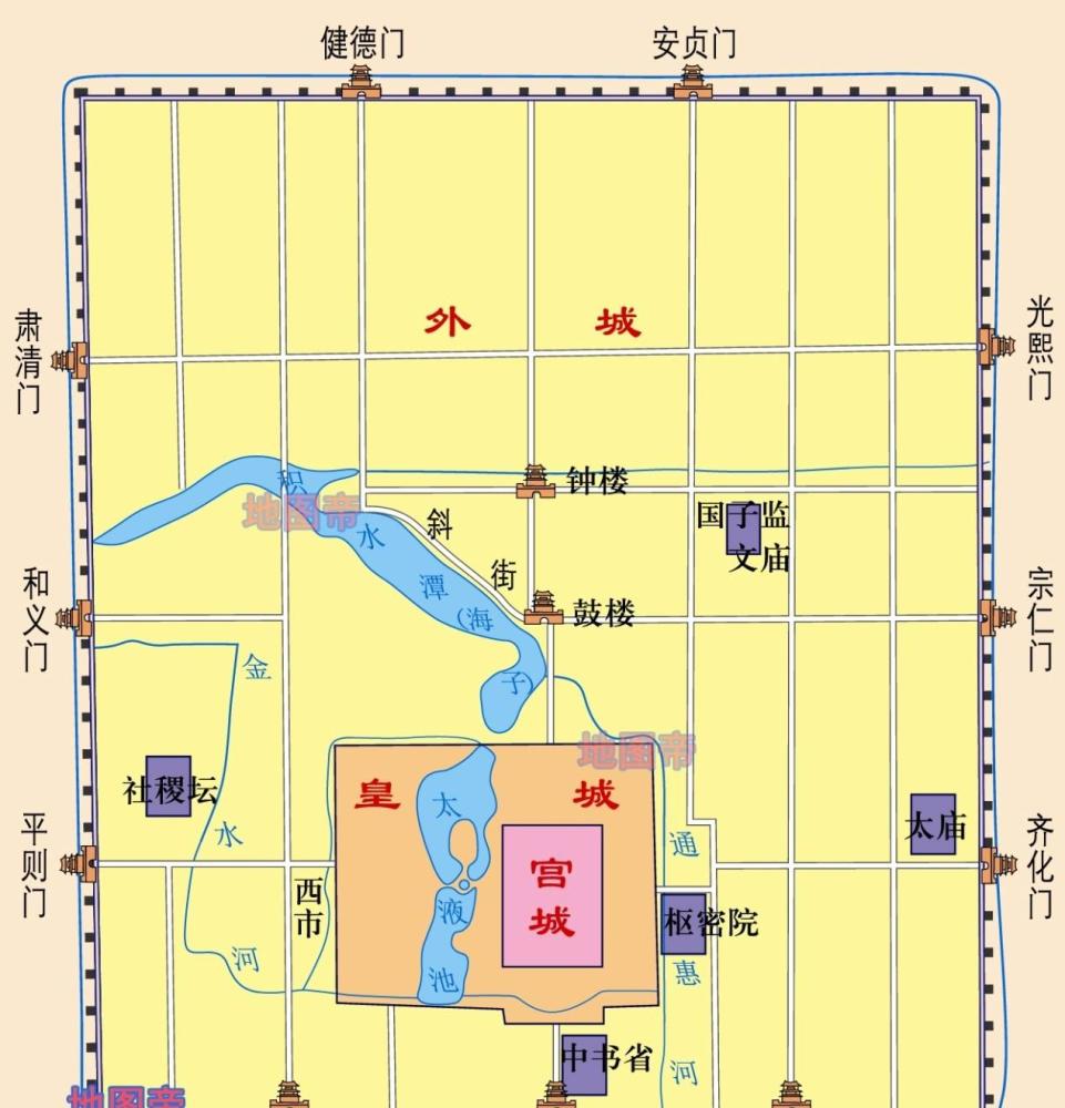 元朝入主中原后,以大都(北京)为都城,在大都附近设中书省,称为腹里.