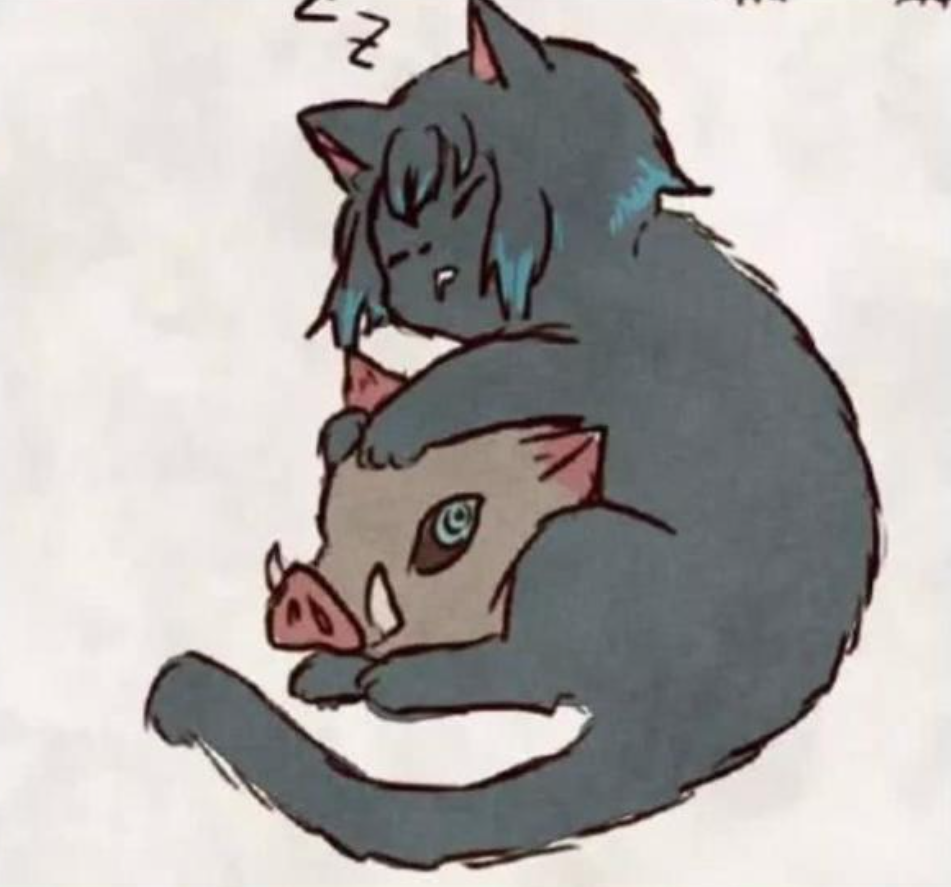 猫猫版的鬼灭之刃本以为炸毛善逸够萌看到祢豆子爱了爱了