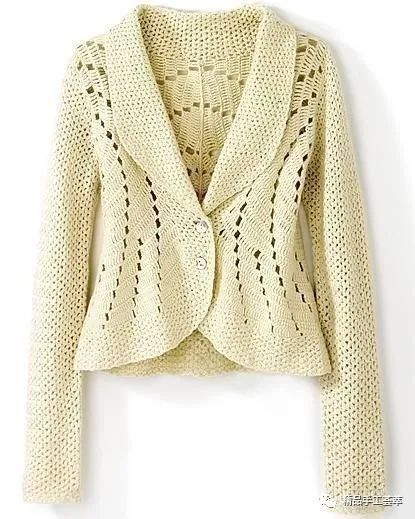 美丽的长袖钩衣款式和花样图解