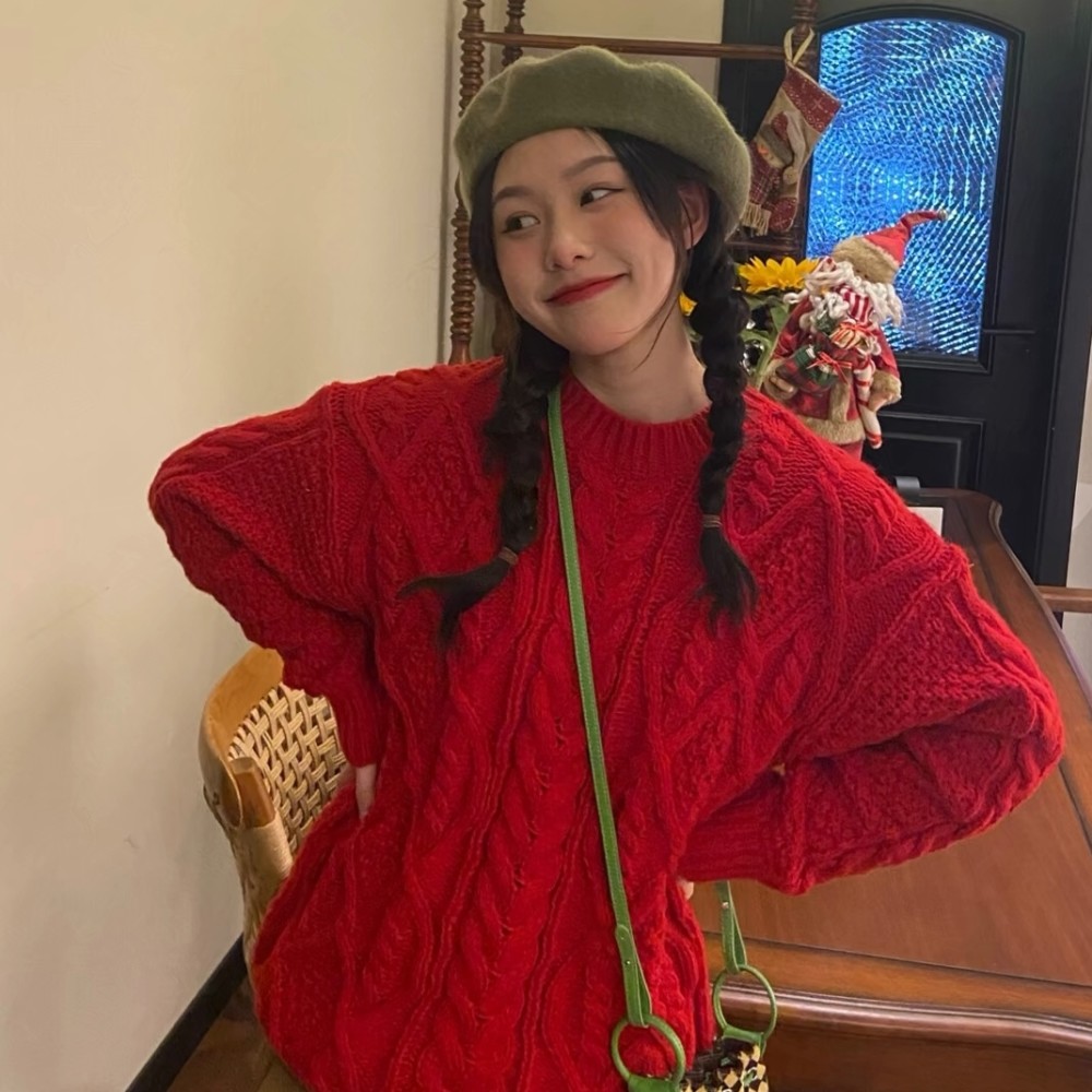 ins新年必备红色系女头