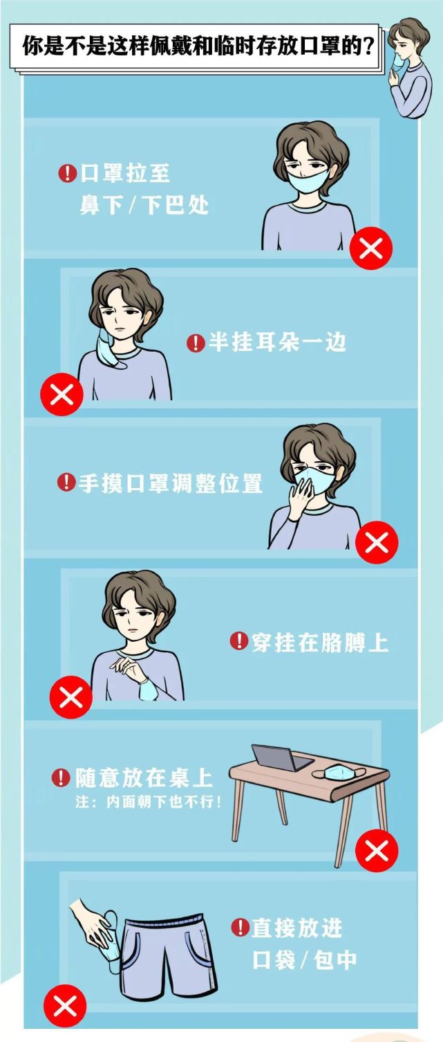 口罩摘下别乱放,正确做法看这里