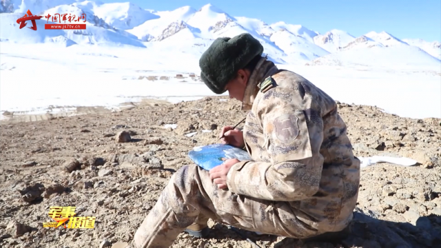 有亿点点浪漫！边防战士手绘石头画送给航天员参加年轻干部培训班的感悟