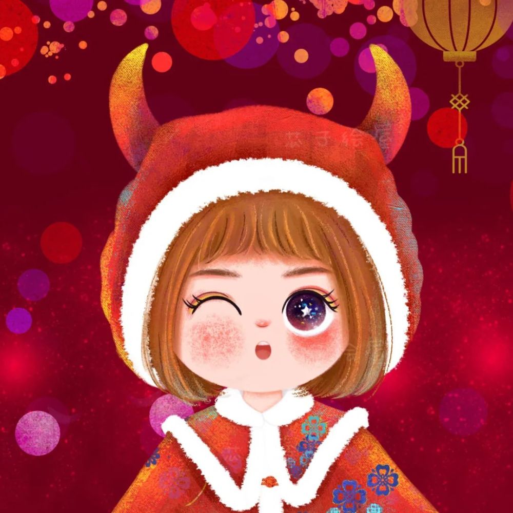 一组红红火火的新年头像请签收20210102