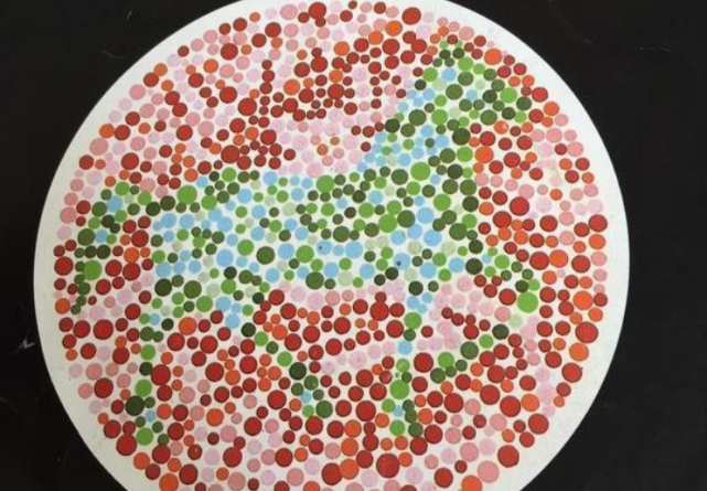 这张色盲图是视力检测中常见的一张图,对于视力正常的人来说,这张图片