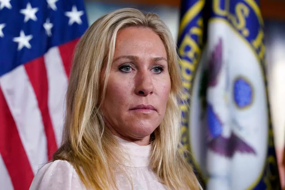 由于国会众议员玛乔丽·泰勒·格林(marjorie taylor greene)违反了该