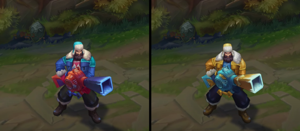 男枪这个也没有变化,就是模型换个颜色,服饰什么的都一样冰雪节格雷