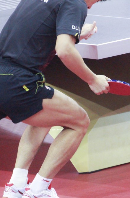 张继科一秒击杀何广智:你对奥运冠军的力量一无所知!_腾讯新闻