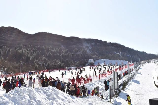 元旦小长假七星岭滑雪场人气爆棚虎虎生威