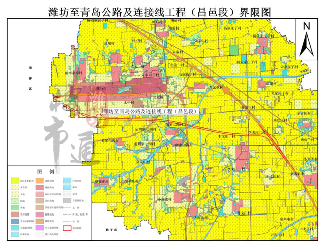 建设,设计速度120公里/小时,涉及潍坊安丘市,峡山区,高密市,昌乐县