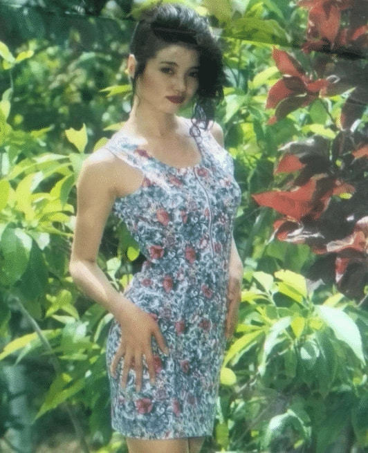 90年代时,颜丙燕的写真被印在了挂历上,结果只要是印有她的写真经常卖