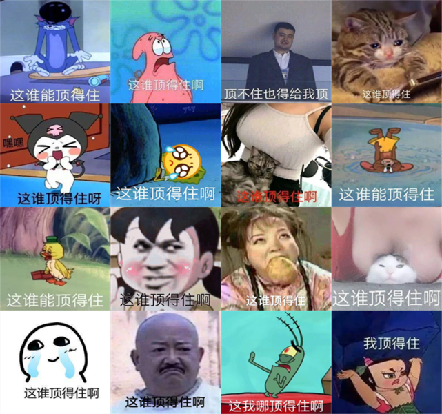 "难顶"相关表情包你开始了这个词也是山泥若在直播时常用的口头禅