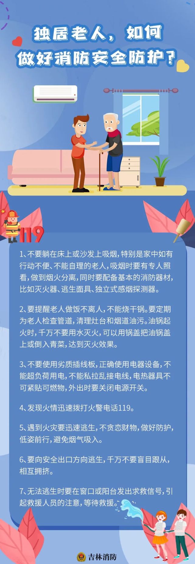 警报声响彻楼道,独居老人,如何做好消防安全防护?