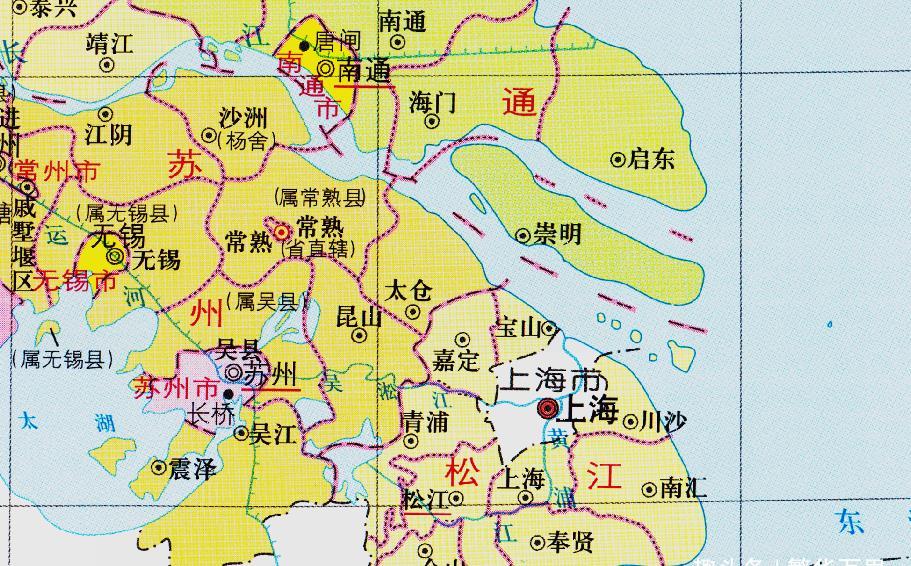 江蘇與上海調整區劃東南部的10個縣為何劃入了上海市