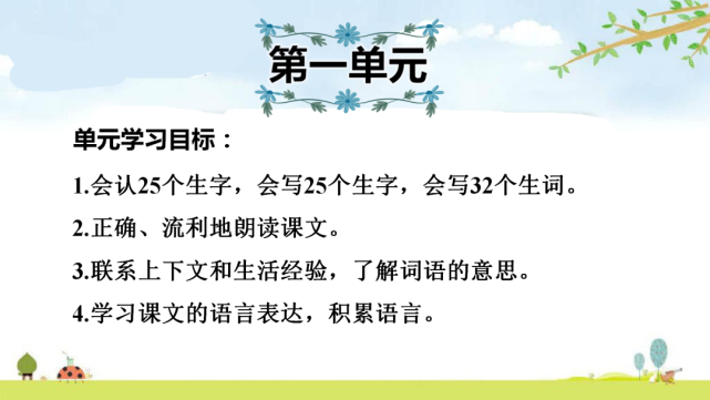 統編版三年級語文上冊期末單元複習課件細緻全面可下載