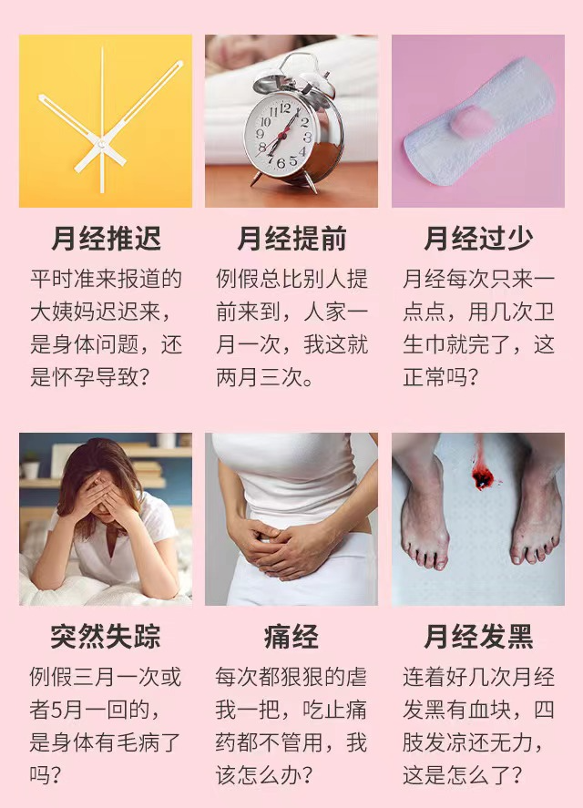 女性月经不调包含哪些方面