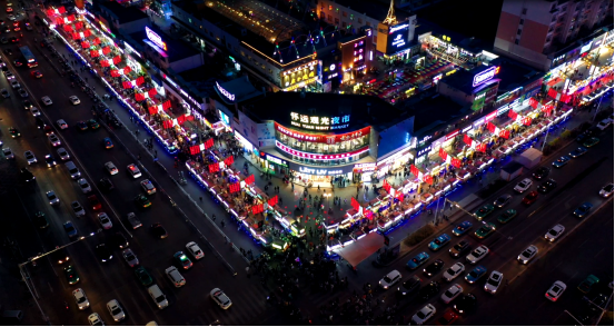 网观银川怀远观光夜市的烟火气息